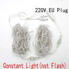 Cortina de Luzes LED Natalinas – Encanto e Magia para sua Casa