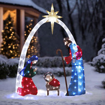 Presépio Natalino Iluminado com 1,52 m de Altura